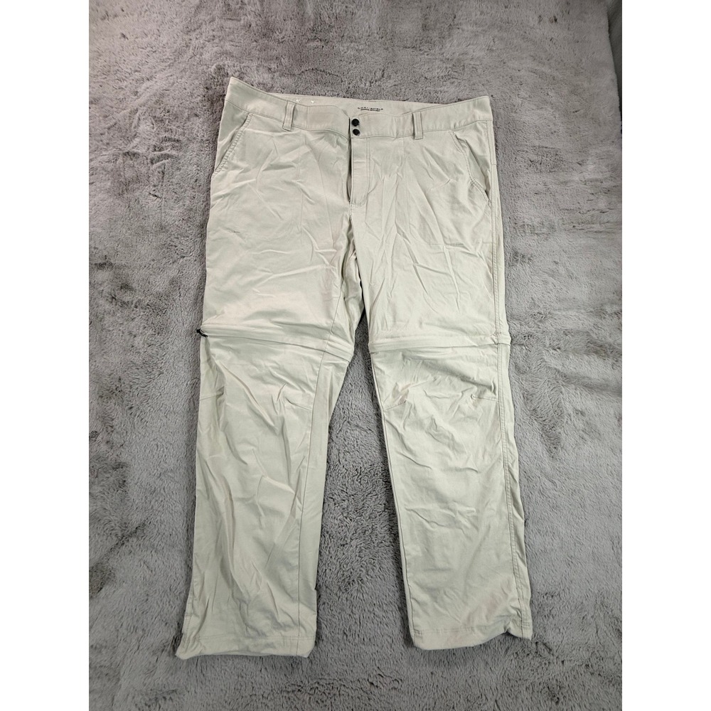 Columbia Omni-Shield Convertible Hiking Pants Womens 22W Beige Outdoor‎ - Picture 2 of 7